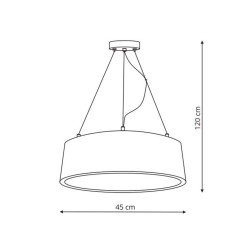 Lampa wisząca szara LED 3000K LP-622/1P GREY