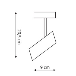 Kinkiet biały 1xGU10 LP-17001/1W WH