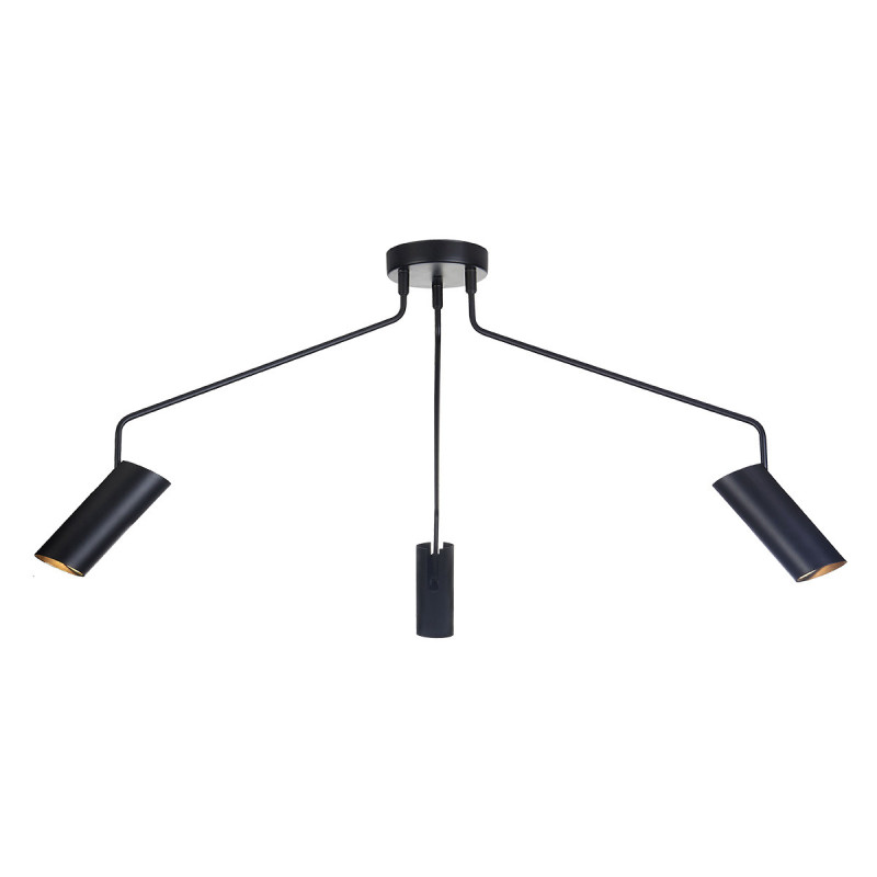 Lampa wisząca czarna 3xGU10 LP-17001/3C BK