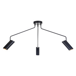 Lampa wisząca czarna 3xGU10 LP-17001/3C BK