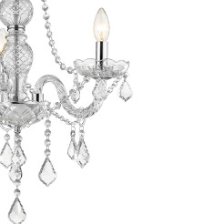 Lampa wisząca srebrna 3xE14 LP-2940/3P