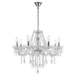 Lampa wisząca srebrna 8xE14 LP-2940/8P