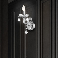 Kinkiet srebrny 1xE14 LP-2940/1W