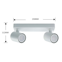 Spot Snow New 2 biały 1xGU10 LP-731N/2W WH