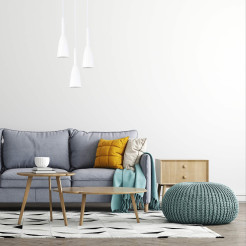 Lampa wisząca 3 biała 3xE27 LP-181/3P WH