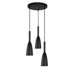 Lampa wisząca 3 czarna 3xE27 LP-181/3P BK