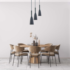 Lampa wisząca 3 szara 3xE27 LP-181/3P GR