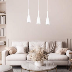 Lampa wisząca 3 biała 3xE27 LP-181/3L WH