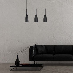 Lampa wisząca 3 czarna 3xE27 LP-181/3L BK