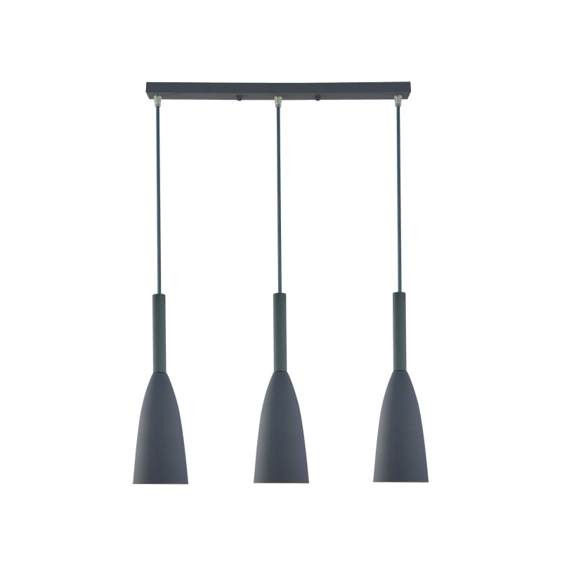 Lampa wisząca 3 szara 3xE27 LP-181/3L GR