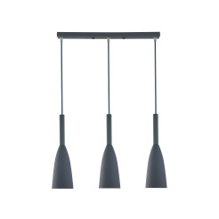 Lampa wisząca 3 szara 3xE27 LP-181/3L GR