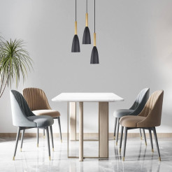 Lampa wisząca 3 czarno-złota 3xE27 LP-181/3P BK/GD