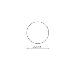 Plafon Platillo 21 cm czarny LED 3000K LP-8102/1C-12W BK