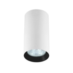 Tuba natynkowa 13 cm biało - czarna 1xGU10 LP-2323/1D - 130 WH/BK
