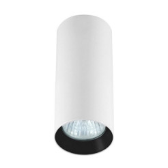 Tuba natynkowa 17 cm biało - czarne 1xGU10 LP-232/1D - 170 WH/BK