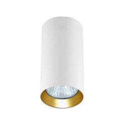 Tuba natynkowa 13 cm oczko biało - złote 1xGU10 LP-232/1D - 130 WH/GD
