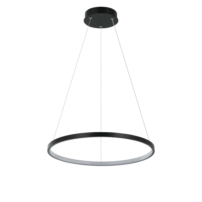 Lampa wisząca 40 cm czarna LED LP-909/1P 4S BK