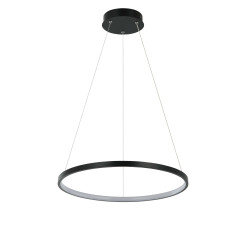 Lampa wisząca 40 cm czarna LED LP-909/1P 4S BK
