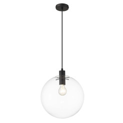 Lampa wisząca czarna 1xE27 LP-004/1P L BK