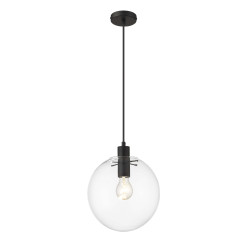 Lampa wisząca czarna 1xE27 LP-004/1P M BK