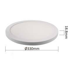 Plafon biały 2w1 LED 4000K LP-330/1C 4WH