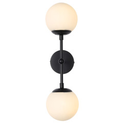 Kinkiet czarny 2xG9 LP-002/2W L BK