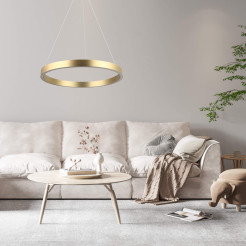Lampa wisząca Triangle złota LED 3000K LP-033/1P S GD Triangle