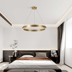 Lampa wisząca Triangle złota LED 3000K LP-033/1P S GD Triangle