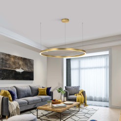 Lampa wisząca złota LED 3000K LP-033/1P L GD