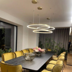 Lampa wisząca złota LED 3000K LP-033/1P L GD