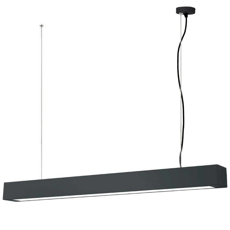Ibros wiszący czarny duży 24W 4000K IP20 LP-7001/1P 20 BK-93 24/4
