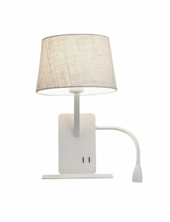 Kinkiet z półką prawy biały 1xE27 LP-2121/1W R WH