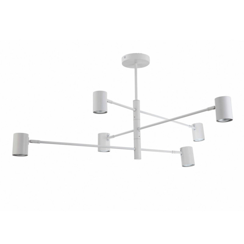 Lampa wisząca 6 biała 6xGU10 LP-731/6P WH