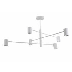 Lampa wisząca 6 biała 6xGU10 LP-731/6P WH