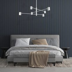 Lampa wisząca 6 biała 6xGU10 LP-731/6P WH