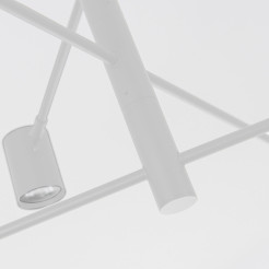 Lampa wisząca 6 biała 6xGU10 LP-731/6P WH