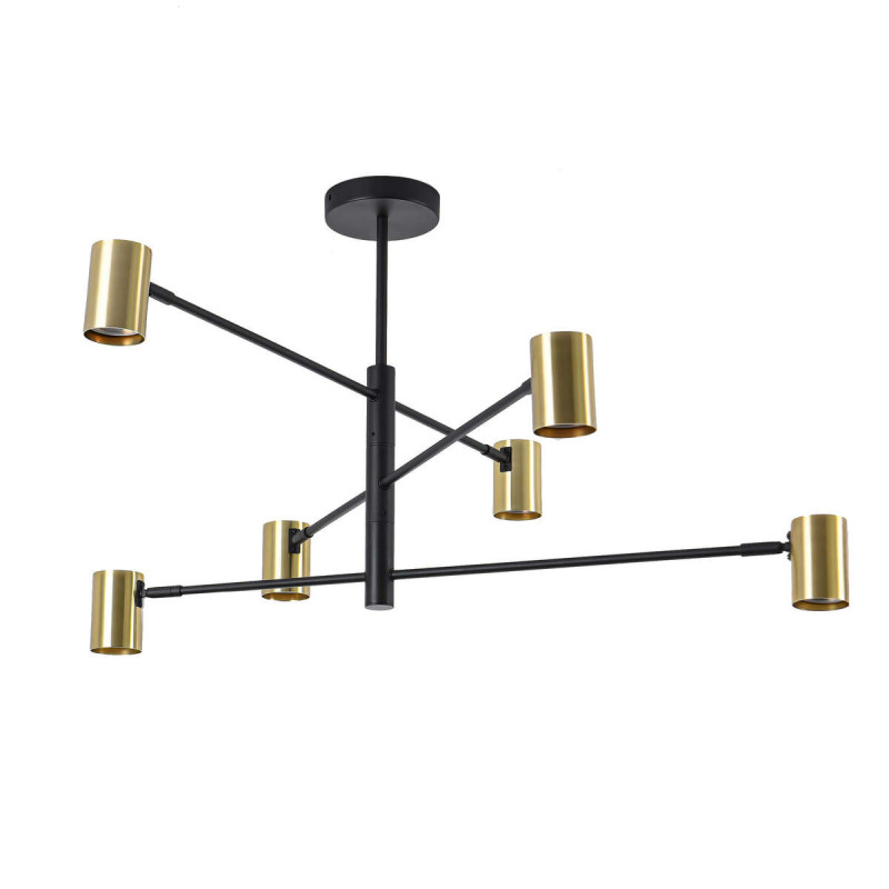 Lampa wisząca 6 złota 6xGU10 LP-731/6P GD
