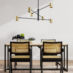 Lampa wisząca 6 złota 6xGU10 LP-731/6P GD