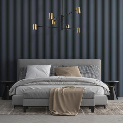 Lampa wisząca 6 złota 6xGU10 LP-731/6P GD
