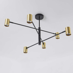 Lampa wisząca 6 złota 6xGU10 LP-731/6P GD