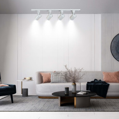 Zestaw oświetlenia szynowego SET 1F biały 4xGU10 LP-737 WH SET