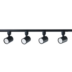 Zestaw oświetlenia szynowego SET 1F czarny 4xGU10 LP-737 BK SET