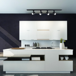 Reflektor 1F czarny 1xGU10 LP-731/1R BK
