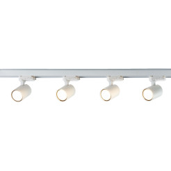 Zestaw oświetlenia szynowego SET 3F biały 4xGU10 LP-737 WH SET 3F
