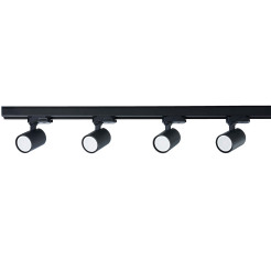 Zestaw oświetlenia szynowego SET 3F czarny 4xGU10 LP-737 BK SET 3F