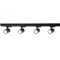 Zestaw oświetlenia szynowego SET 3F czarny 4xGU10 LP-737 BK SET 3F