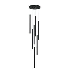 Lampa wisząca 7 czarna 7xG9 LP-894/7P BK