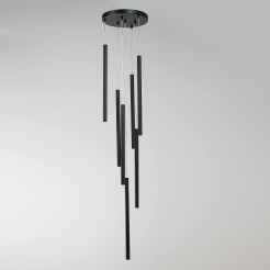 Lampa wisząca 7 czarna 7xG9 LP-894/7P BK