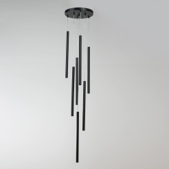 Lampa wisząca 7 czarna 7xG9 LP-894/7P BK