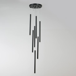 Lampa wisząca 7 czarna 7xG9 LP-894/7P BK